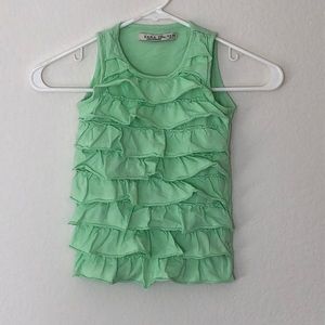 NWOT Zara Kids Ruffle Tank Top